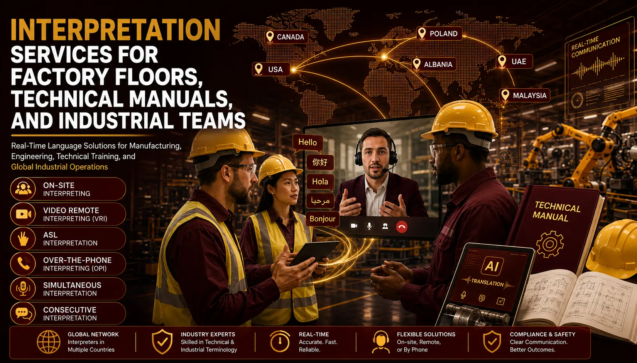 Interpretation Services for Factory Floors, Technical Manuals, and Industrial Teams