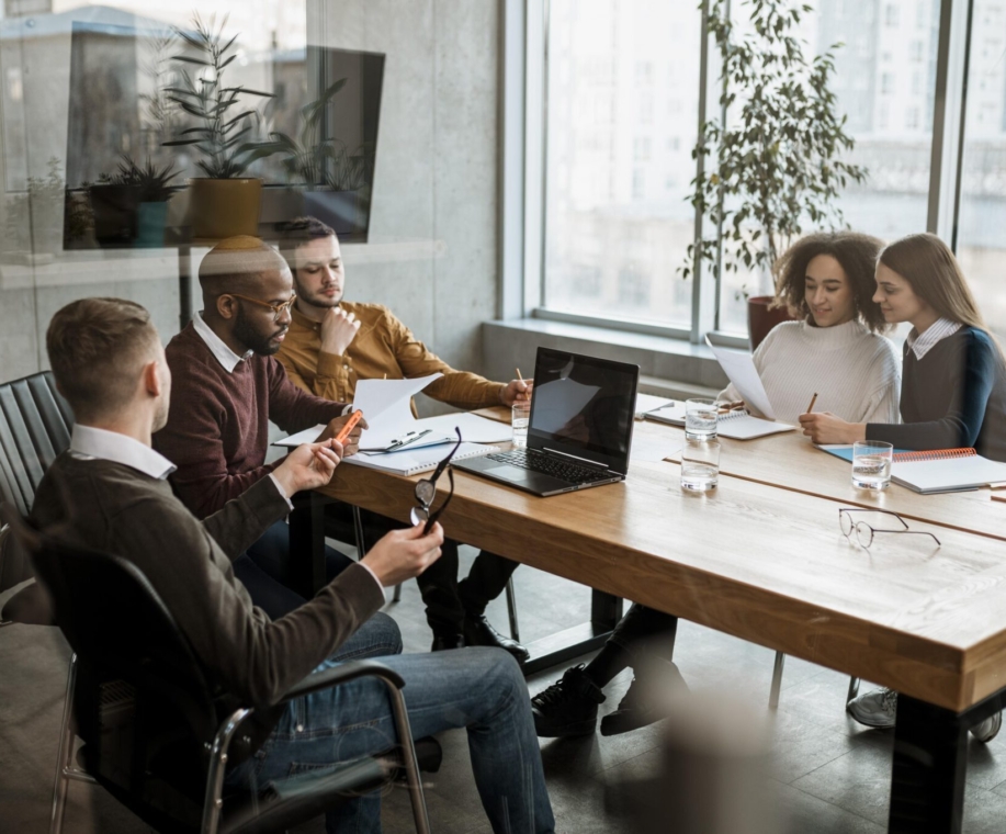 front-view-people-having-meeting-office